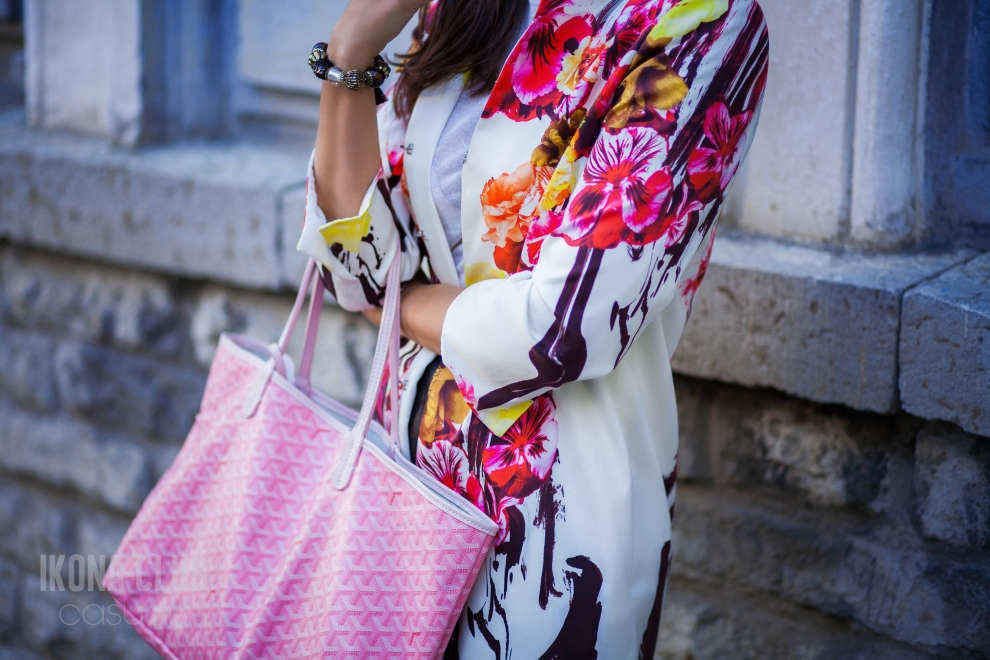 Неделя моды в Милане | Сумка Goyard розовая