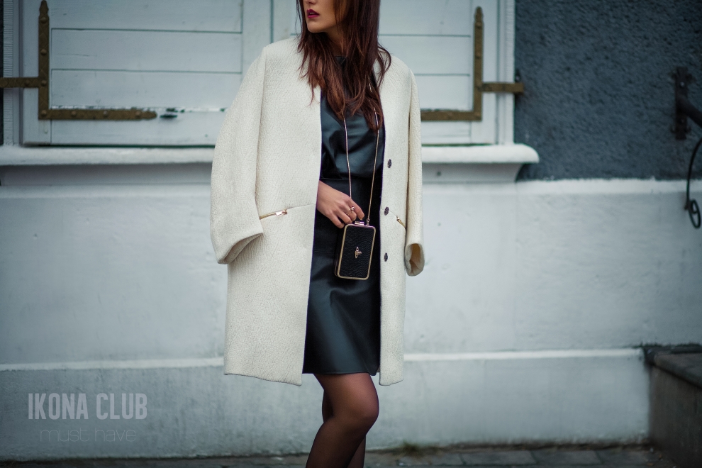 Мода | Белое женское шерстяное пальто