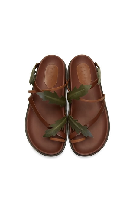 LINDER  Brown forester sandals