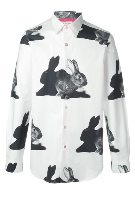 PAUL SMITH rabbits print shirt