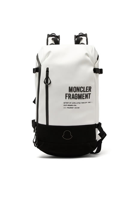 7 MONCLER FRAGMENT  Logo embossed backpack