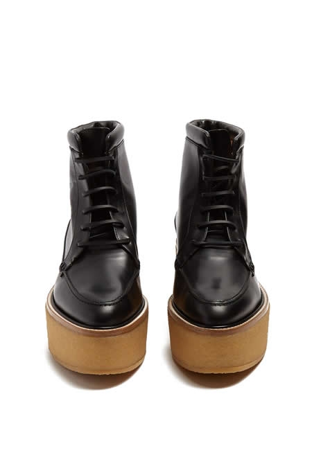 GABRIELA HEARST terral leather flatform ankle boots
