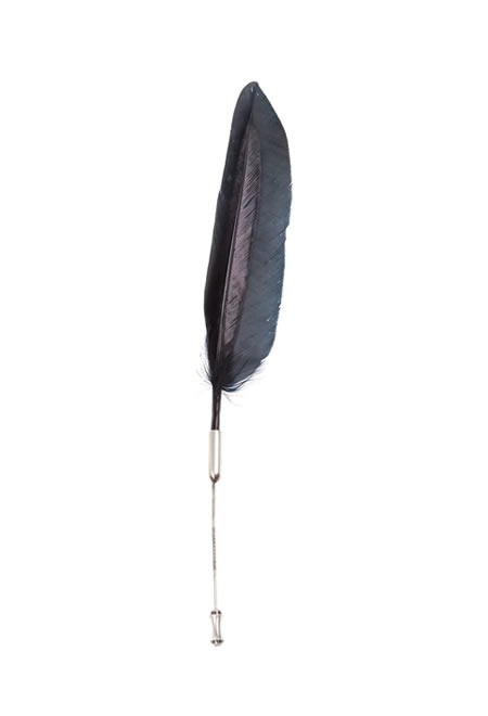 ANN DEMEULEMEESTER feather pin