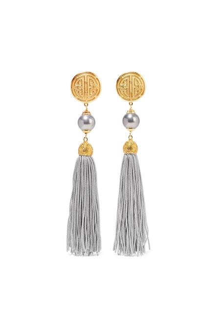 BEN AMUN gold tone earrings