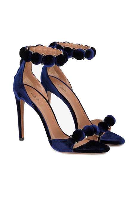 ALAIA studded suede sandals