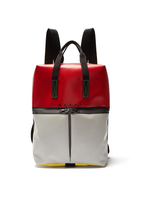 MARNI Colour block backpack