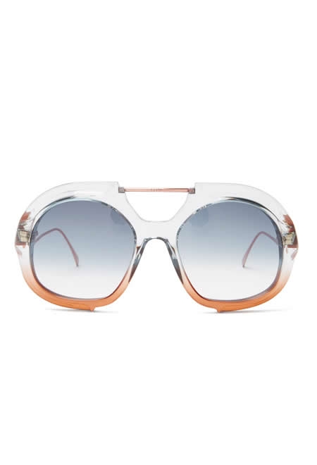 FENDI Oversized aviator sunglasses
