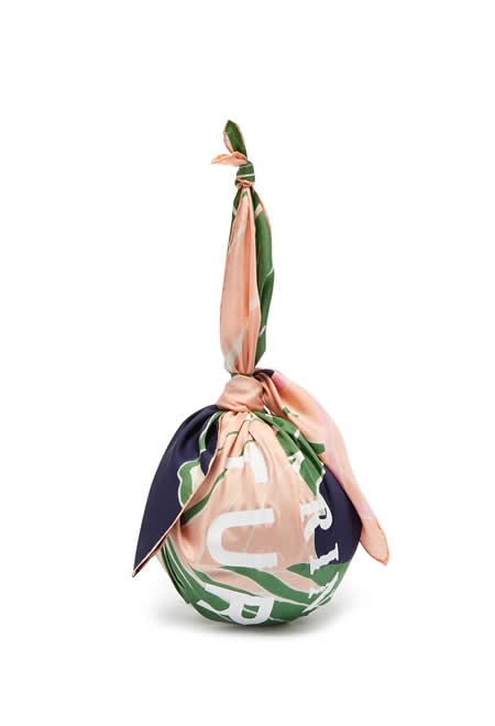 MARINE SERRE Dream silk scarf-handle ball bag