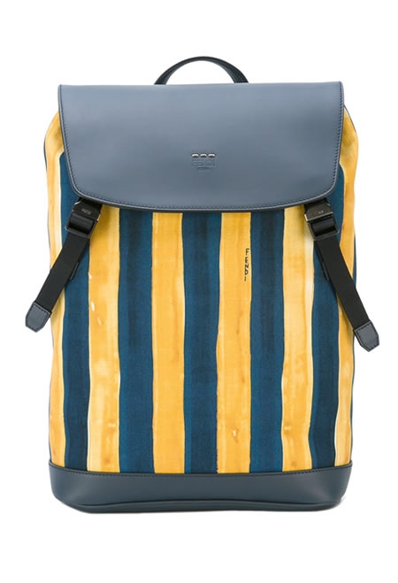 FENDI watercolour striped backpack