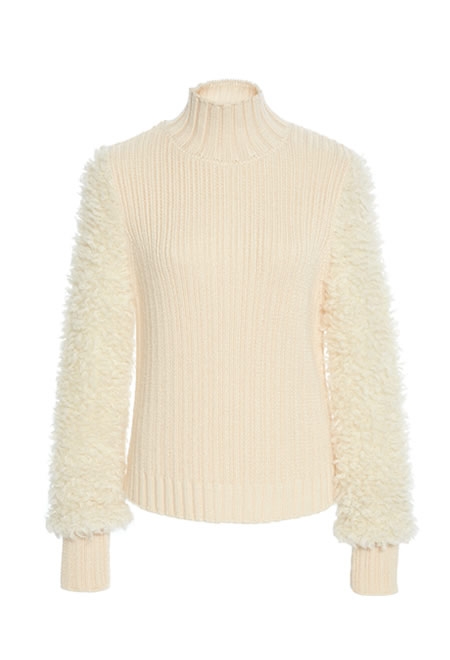 CARVEN textured sleeve sweater