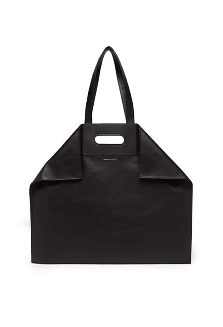 De manta leather tote bag