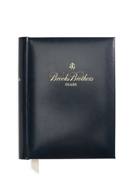 BROOKS BROTHERS DIARY desk leather diary