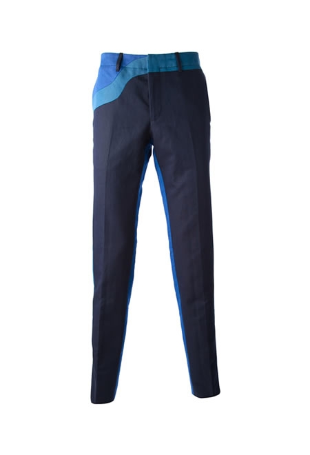 KENZO blue tricolour trousers
